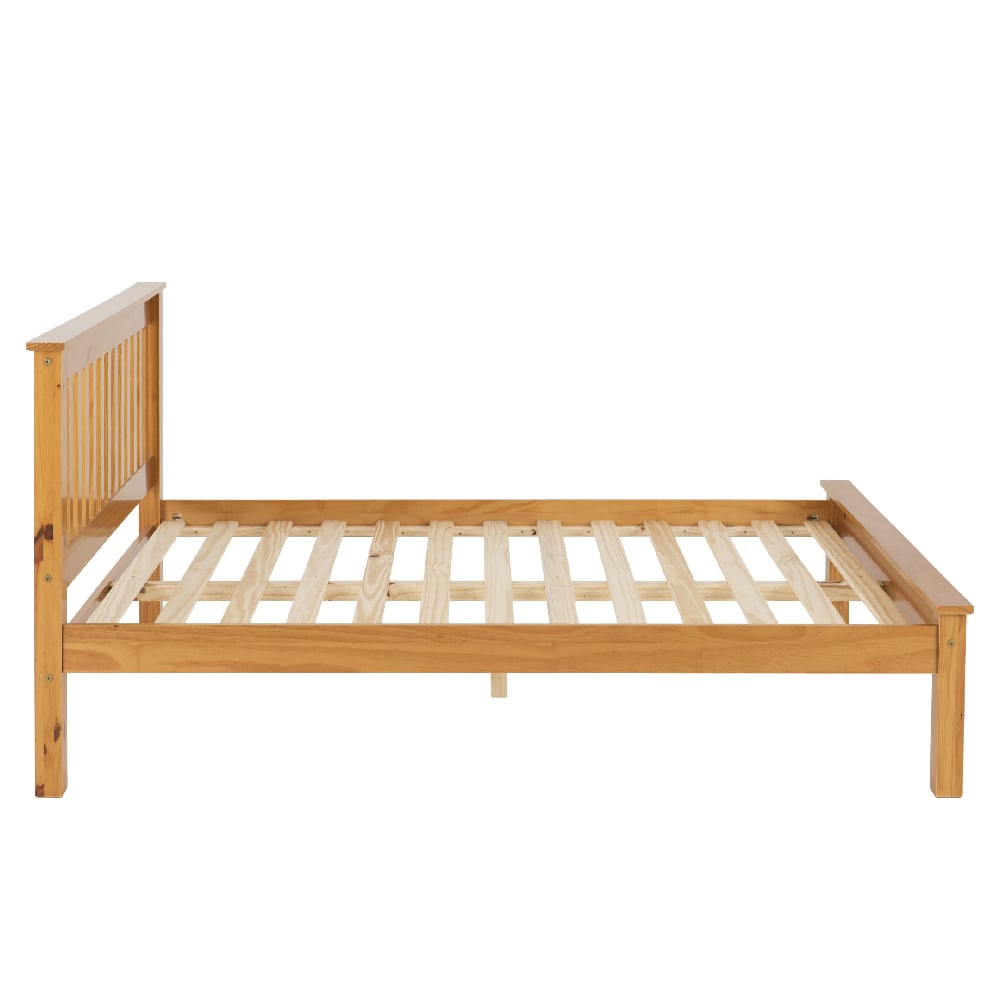 Merlin Wooden Low Foot End Double Bed In Oak