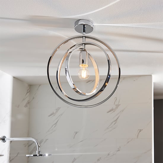 Merola Semi Flush Bathroom Ceiling Light In Chrome_2