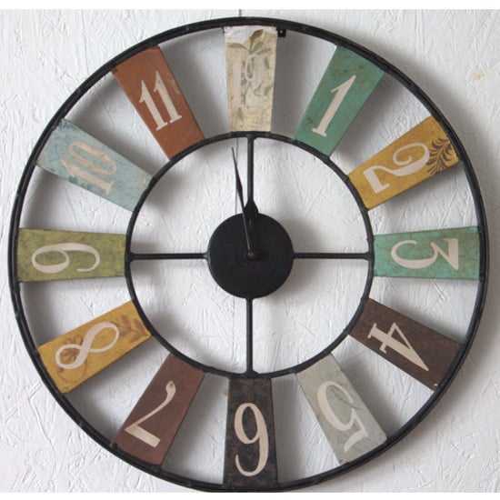 Merope Industrial Style Metal Archie Wall Clock_2