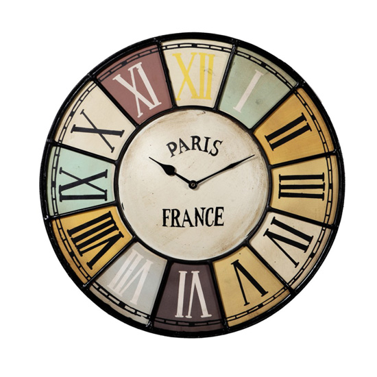 Merope Industrial Style Metal Wall Clock Chalet_2