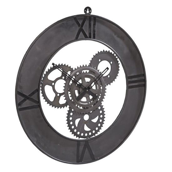 Merope Large Metal Factory Wall Clock_2