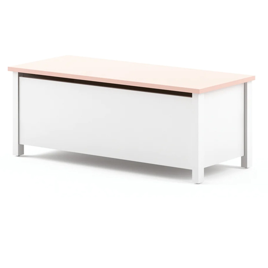 Product photograph of Merrill Kids Wooden Toy Box In Matt White from Furniture in Fashion