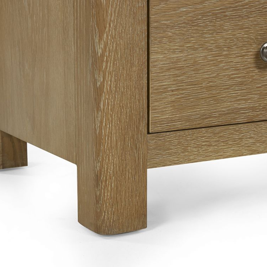 Merritt Wooden Chest Of 3 Drawers In Limed Oak
