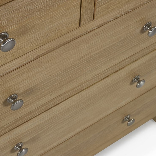 Merritt Wooden Chest Of 5 Drawers In Limed Oak
