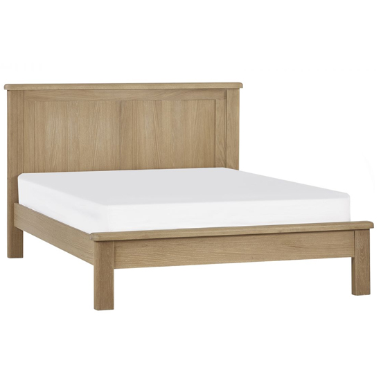 Merritt Wooden Double Bed In Limed Oak
