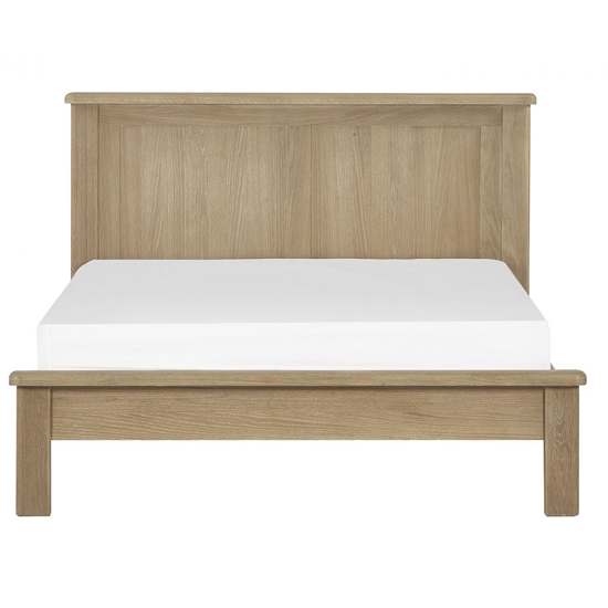 Merritt Wooden Double Bed In Limed Oak