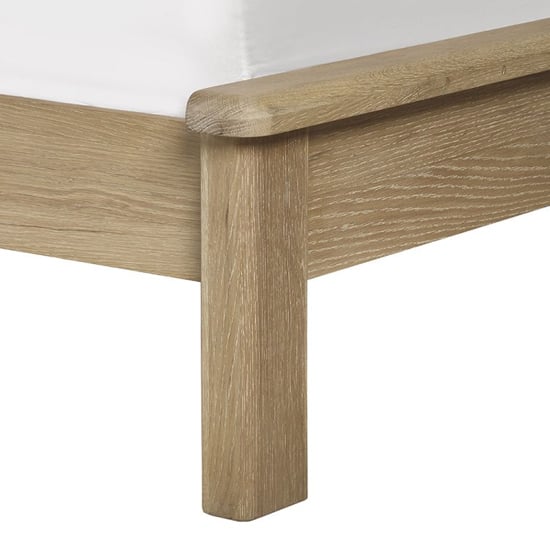 Merritt Wooden King Size Bed In Limed Oak