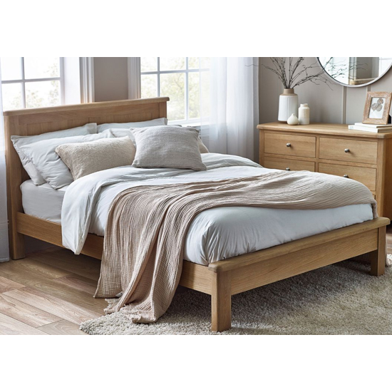 Read more about Merritt wooden king size bed in limed oak