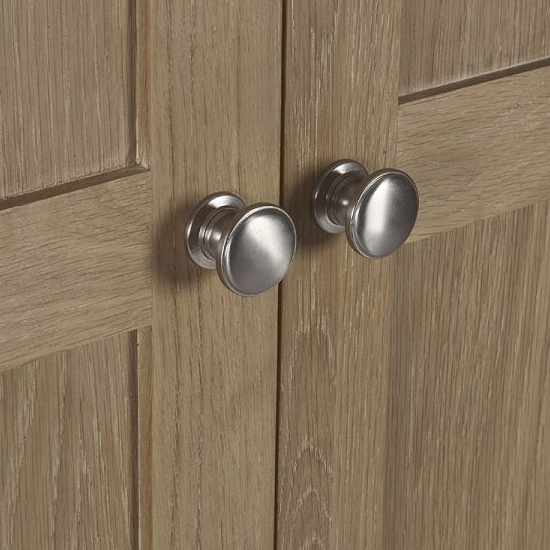 Merritt Wooden Wardrobe With 2 Doors 1 Drawer In Limed Oak