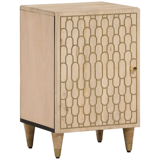 Read more about Merton wooden bathroom storage cabinet in brown