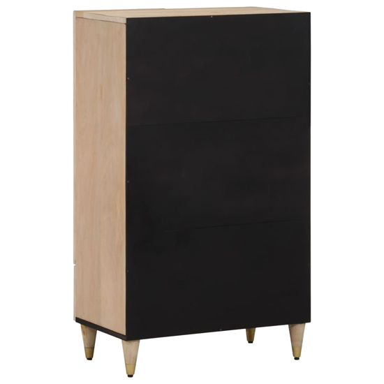 Merton Wooden Highboard With 2 Doors 1 Drawer In Brown