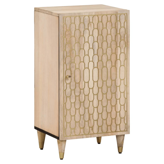 Read more about Merton wooden storage cabinet with 1 doors in brown