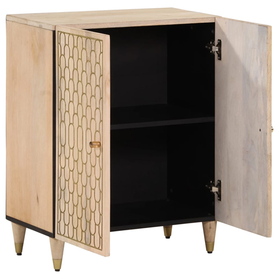 Merton Wooden Storage Cabinet With 2 Doors In Brown