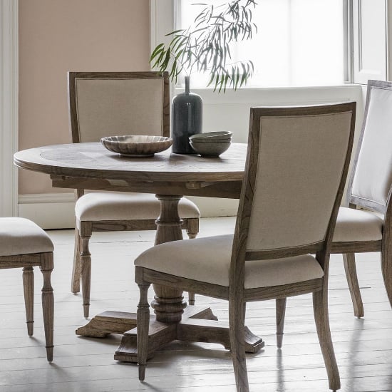 Mestiza Wooden Round Extending Dining Table In Natural