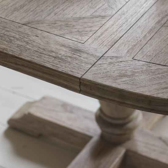 Mestiza Wooden Round Extending Dining Table In Natural