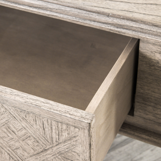 Mestiza Wooden Square Coffee Table With 2 Drawers In Natural