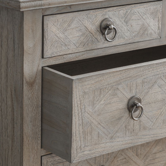 Mestiza Wooden Chest Of 5 Drawers In Natural