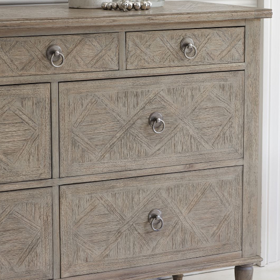 Mestiza Wooden Chest Of 7 Drawers In Natural