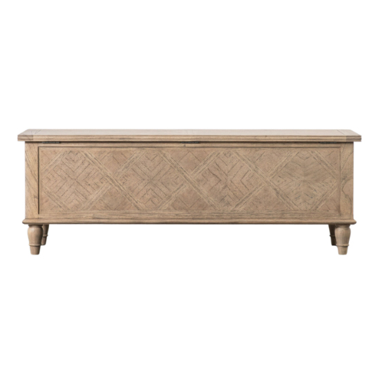 Mestiza Wooden Hallway Storage Seating Bench In Natural Furniture in