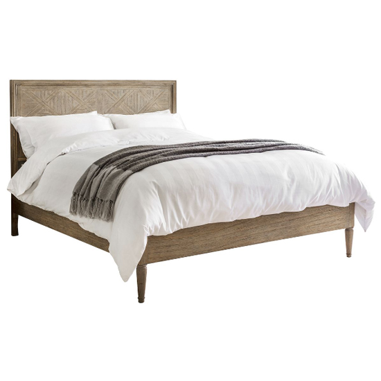 Mestiza Wooden King Size Bed In Natural