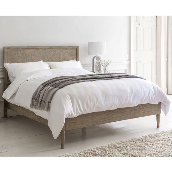 Photo of Mestiza wooden king size bed in natural