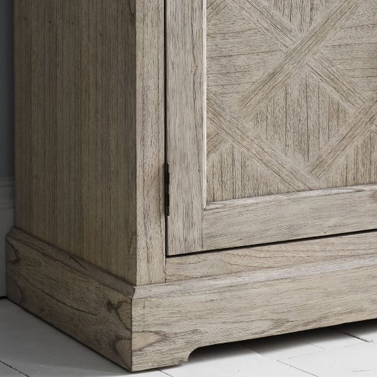 Mestiza Wooden Sideboard With 2 Doors And 3 Drawers In Natural