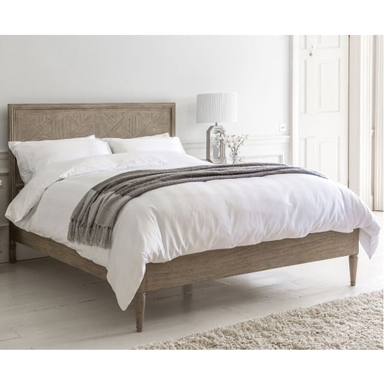 Photo of Mestiza wooden super king size bed in natural