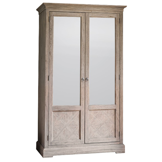 Mestiza Wooden Wardrobe With 2 Doors In Natural_3