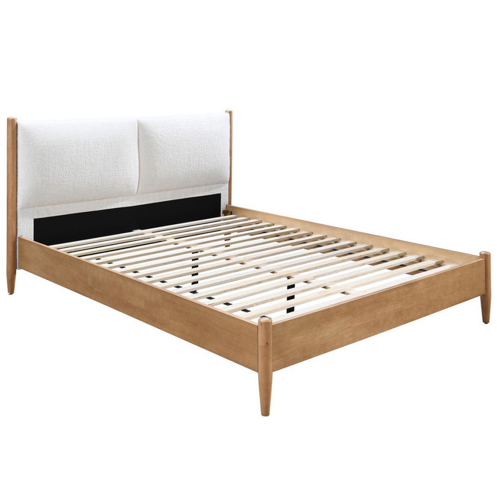 Metairie Wooden King Size Bed In Oak