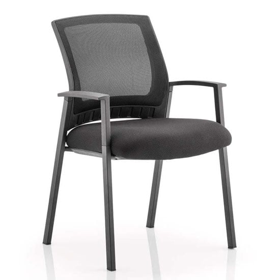 Metro Black Back Office Visitor Chair With Black Seat
