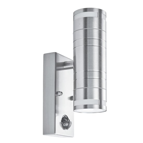 Photo of Metro led 2 lights outdoor wall light in stainless steel