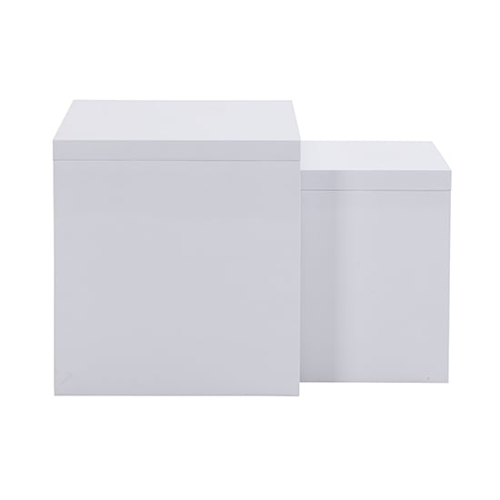 Metro Square High Gloss Set Of 2 Nesting Tables In White_7