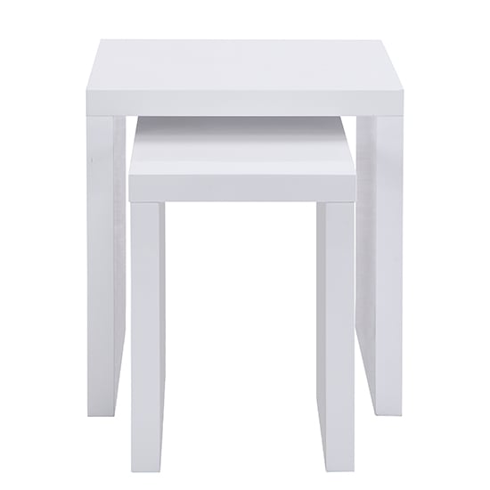 Metro Square High Gloss Set Of 2 Nesting Tables In White_8