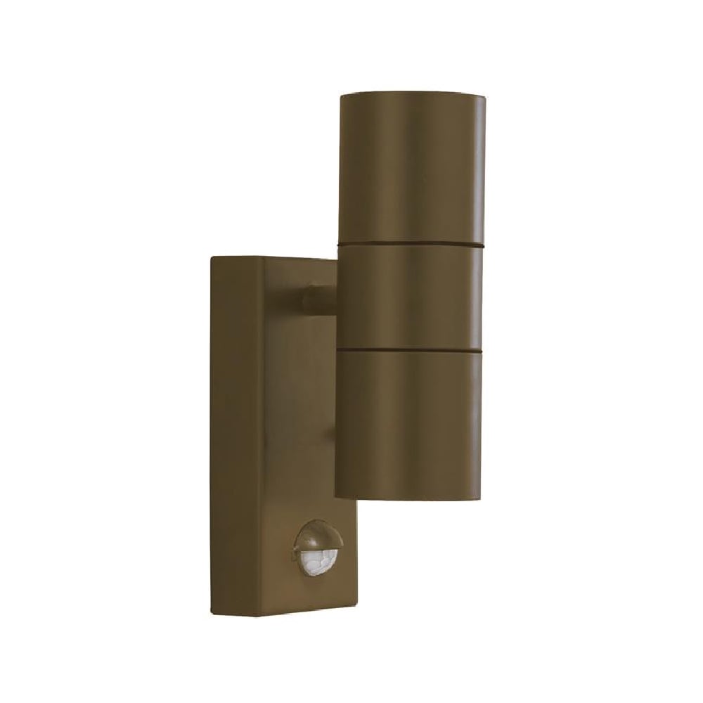 Read more about Metro stainless steel outdoor wall light in rustic brown