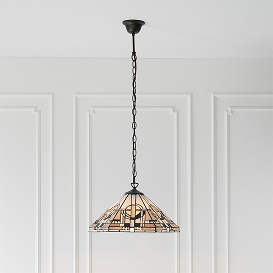 Product photograph of Metropolitan 1 Light Medium Pendant Light In Dark Bronze from Furniture in Fashion