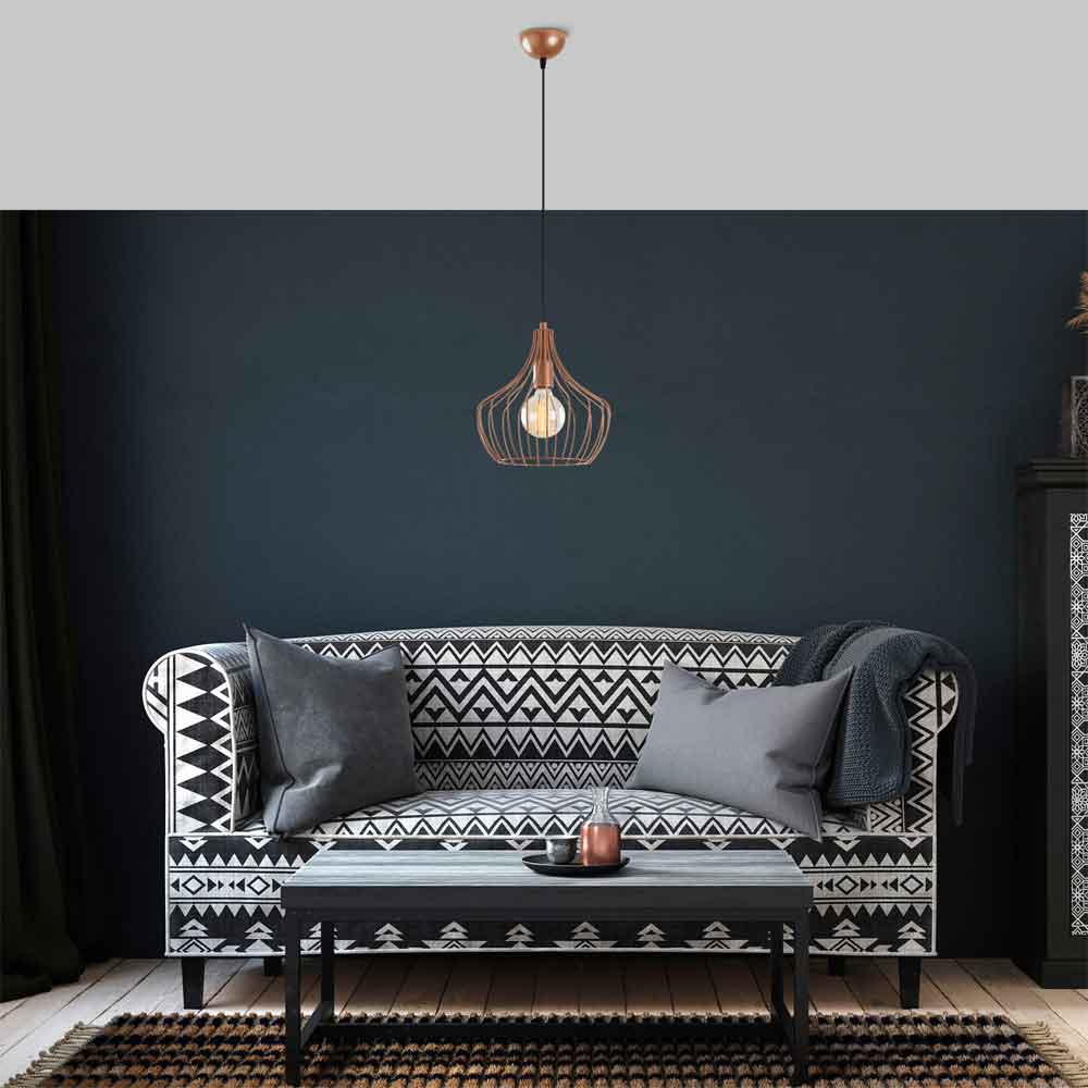 Mezop Metal Ceiling Pendant Light in Copper