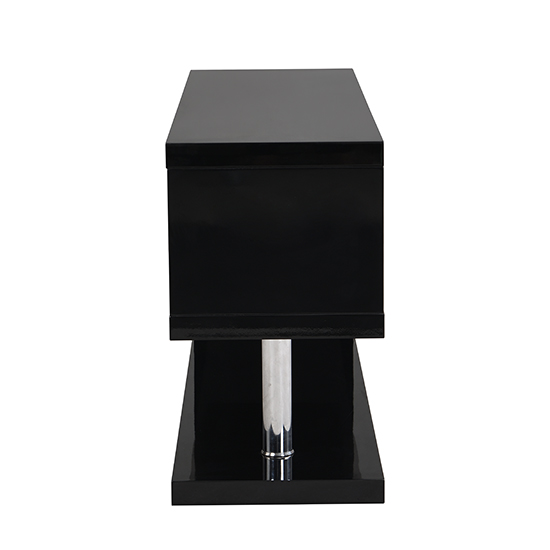 Miami High Gloss S Shape Design TV Stand In Black