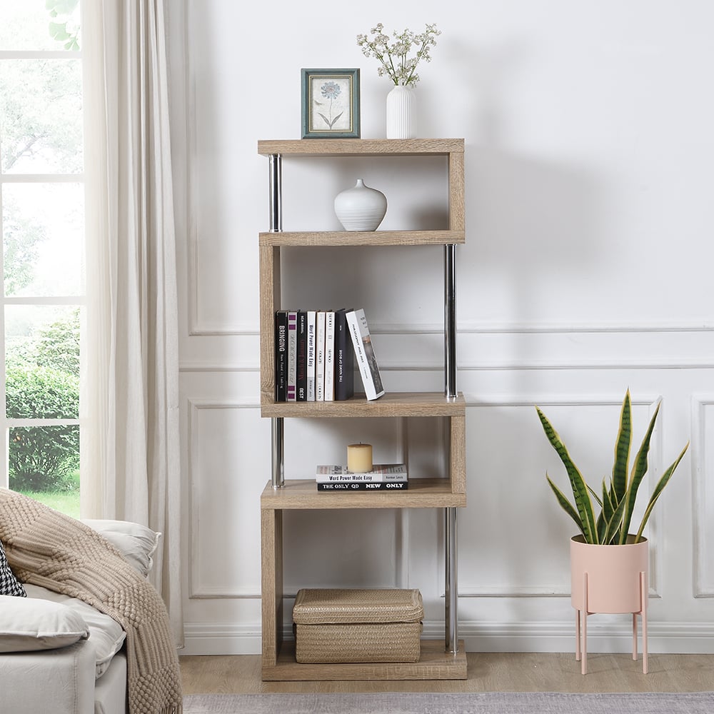 Miami Wooden Shelving Unit In Sanremo Oak