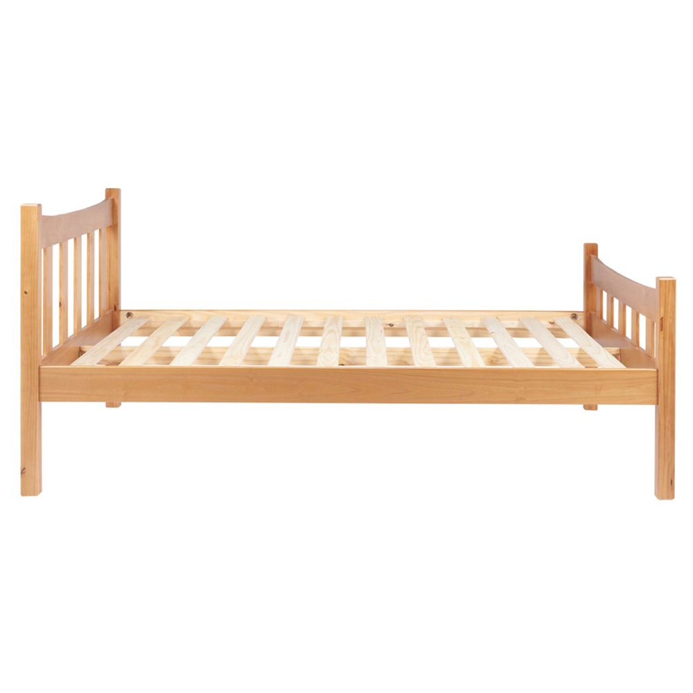 Miamian Wooden Small Double Bed In Antique Pine