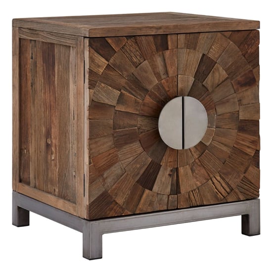 Read more about Micos small wooden storage cabinet with 2 doors in natural elm