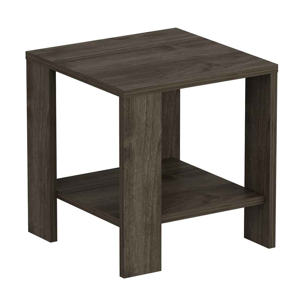 Midi Wooden Side Table in Walnut