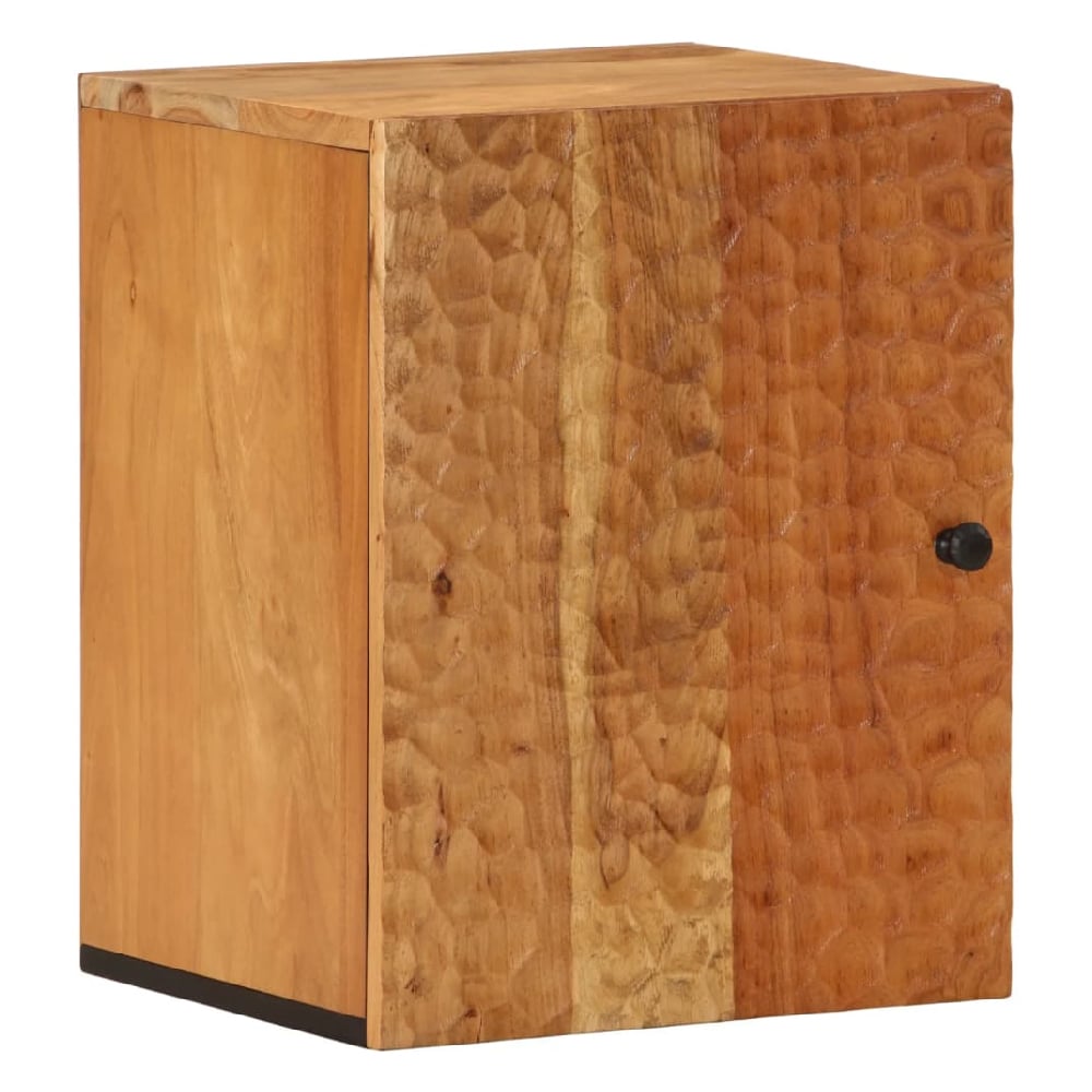 Product photograph of Midland Wooden Wall Bathroom Cabinet With 1 Door In Brown from Furniture in Fashion