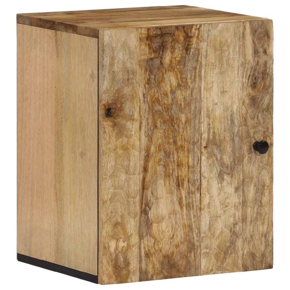 Midland Wooden Wall Bathroom Cabinet With 1 Door In Light Brown