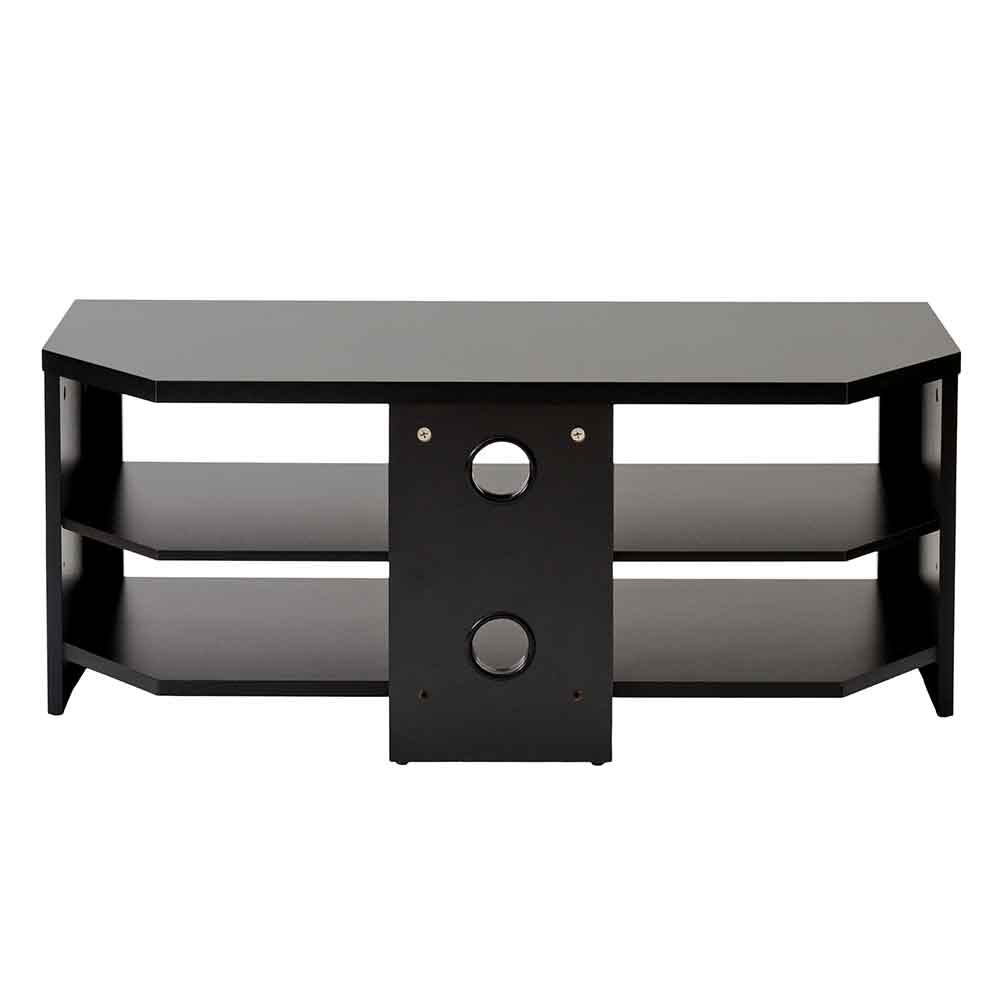 Midvale 1000mm Wooden TV Stand With 2 Shelves In Black