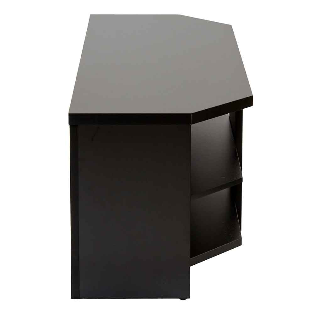 Midvale 1000mm Wooden TV Stand With 2 Shelves In Black