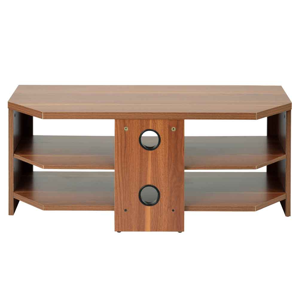 Midvale 1000mm Wooden TV Stand With 2 Shelves In Walnut