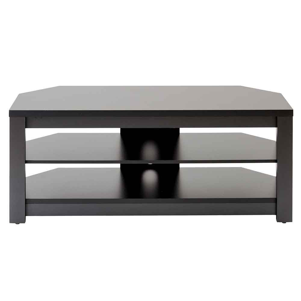 Midvale 1200mm Wooden TV Stand With 2 Shelves In Black