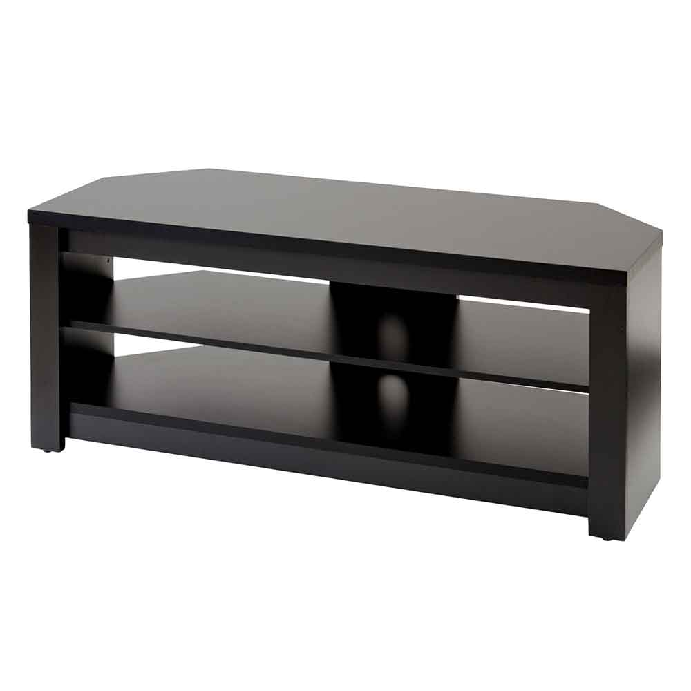 Midvale 1200mm Wooden TV Stand With 2 Shelves In Black