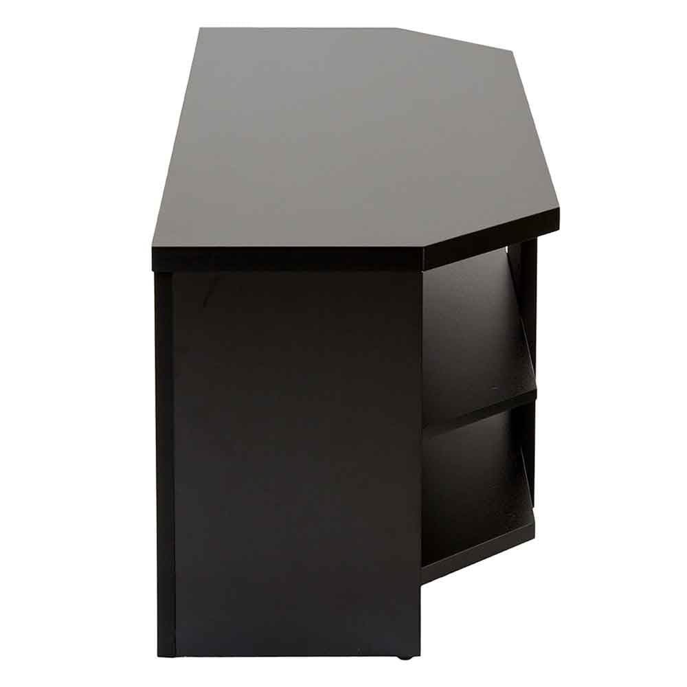 Midvale 1200mm Wooden TV Stand With 2 Shelves In Black
