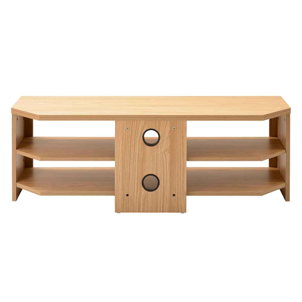 Midvale 1200mm Wooden TV Stand With 2 Shelves In Oak